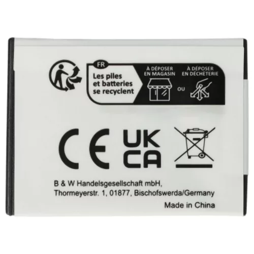 VHBW Akku für Aiptek 084-07042L-062 - 1300 mAh 3,7 V Li-Ion