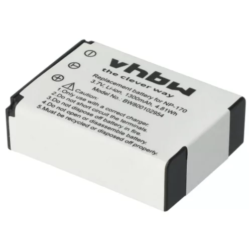 VHBW Akku für Aiptek 084-07042L-062 - 1300 mAh 3,7 V Li-Ion