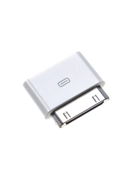 VHBW adapter Apple iPhone Handy, okostelefonhoz - Kábeladapter Micro USB-től 30 tűs dugóhoz fehér