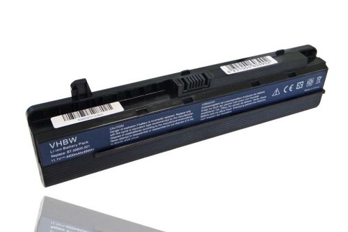 VHBW Notebook akkumulátor  Acer 3UR18650F-2-QC259, 3UR18650F-2-QC175 - 4400 mAh 11,1 V Li-Ion, fekete
