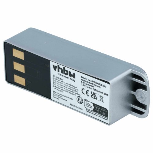 VHBW GPS Akku Garmin 010-10863-00, 011-01451-00 - 2600 mAh 3,7 V Li-Ion