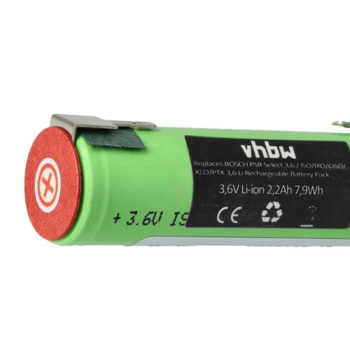 Elektromos kéziszerszámgép akkumulátor Bosch Ciso-t – 2200 mAh, 3,6 V, Li-Ion