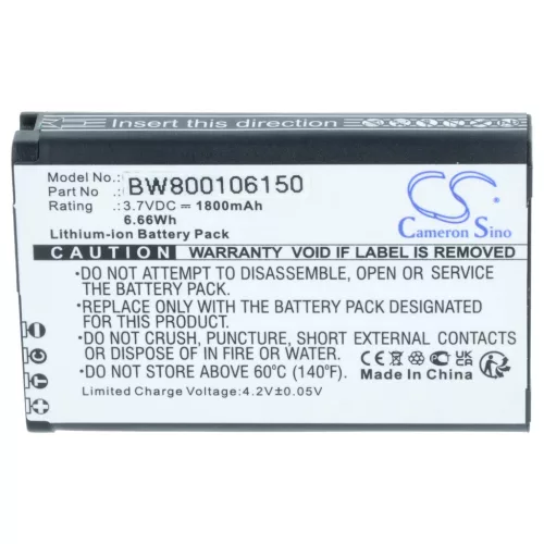 VHBW Videokamera Akku 010-11654-03, 010-11599-00 - 1800 mAh 3,7 V Li-Ion