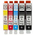 VHBW HP 5525 Ink Cartridge - B/C/M/Y, 5x
