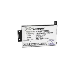   VHBW E-Book Reader Akku S2011-003-A, S2011-003-S, 58-000008, MC-354775-03 - 1600 mAh 3,7 V Li-Ion