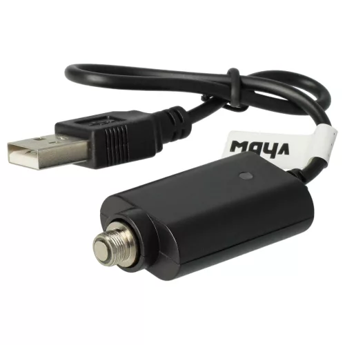 VHBW USB Charger for E-Cigarettes and other devices with threaded closure - 25 cm