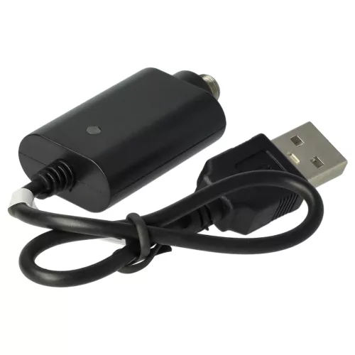 VHBW USB Charger for E-Cigarettes and other devices with threaded closure - 25 cm