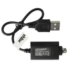 VHBW USB Charger for E-Cigarettes and other devices with threaded closure - 25 cm