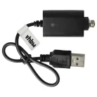 VHBW USB Charger for E-Cigarettes and other devices with threaded closure - 25 cm