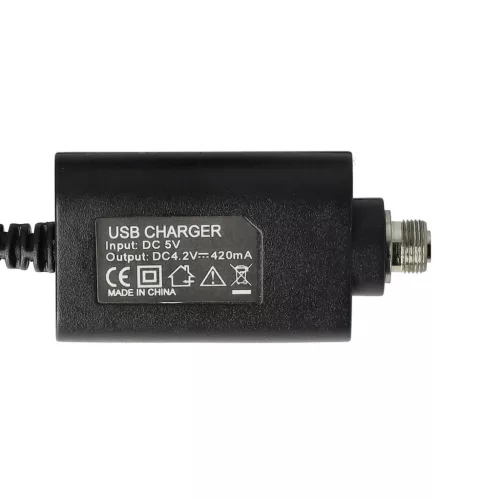 VHBW USB Charger for E-Cigarettes and other devices with threaded closure - 25 cm