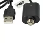VHBW USB Charger for E-Cigarettes and other devices with threaded closure - 25 cm