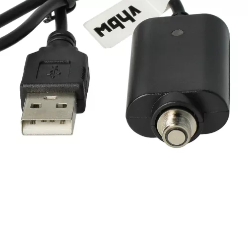 VHBW USB Charger for E-Cigarettes and other devices with threaded closure - 25 cm