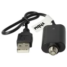 VHBW USB Charger for E-Cigarettes and other devices with threaded closure - 25 cm