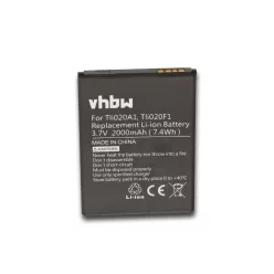   VHBW Mobile Phone Battery TLi019B1, TLi018B2, Tli020F1, TLi020F2, TLi019B2 for phones - 2000 mAh 3.8 V Li-Ion
