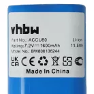 VHBW Lawn Mower Battery 8802-00.640.00, 1600 mAh 7.2 V Li-Ion