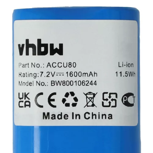 VHBW Lawn Mower Battery 8802-00.640.00, 1600 mAh 7.2 V Li-Ion