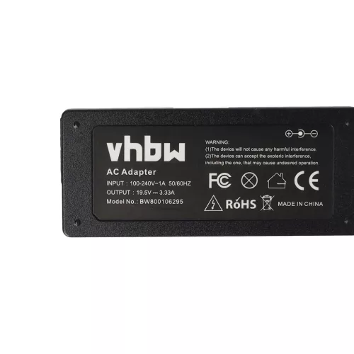 VHBW Power Adapter HP 710412-001, 709985-002, 714159-001 for HP Notebook etc. - 17 cm, 65 W