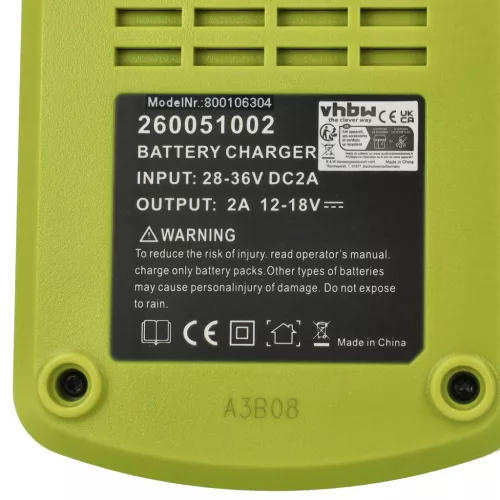 VHBW Charger for Ryobi BCL14181H for Ryobi Power Tool Batteries, etc. Li-Ion / Ni-Cd / NiMH 12 V / 14.4 V / 18 V