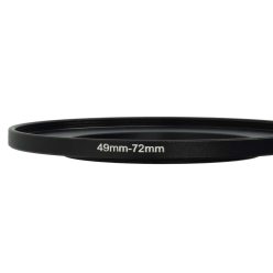 VHBW 49mm-72mm Step-Up Gyűrűs Adapter Szűrőadapter