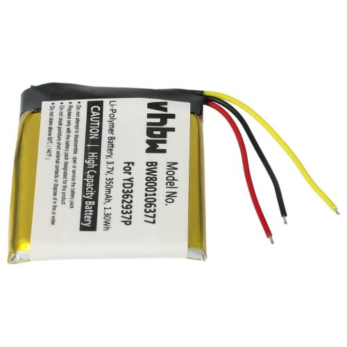 VHBW GoPro YD362937P Távirányító Elem - 350 mAh 3,7 V Li-polimer