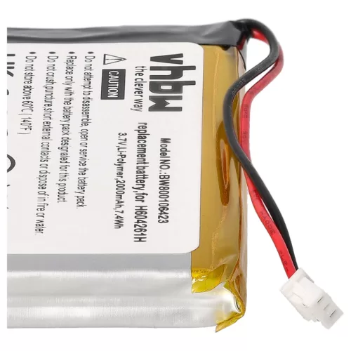 VHBW GPS Battery H604261H - 2000 mAh 3.7 V Li-polymer