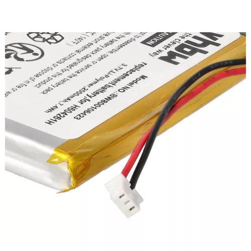 VHBW GPS Battery H604261H - 2000 mAh 3.7 V Li-polymer