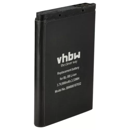 VHBW Wireless Headphone Battery Fiio HD533443 1S1P - 900 mAh 3.7 V Li-Ion