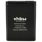 VHBW Wireless Headphone Battery Fiio HD533443 1S1P - 900 mAh 3.7 V Li-Ion