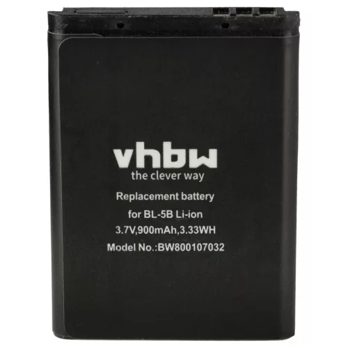 VHBW Wireless Headphone Battery Fiio HD533443 1S1P - 900 mAh 3.7 V Li-Ion
