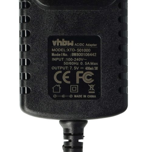 VHBW Netzadapter als Ersatz für V-Tech 80-002181 - 7,5 V / 0,4 A