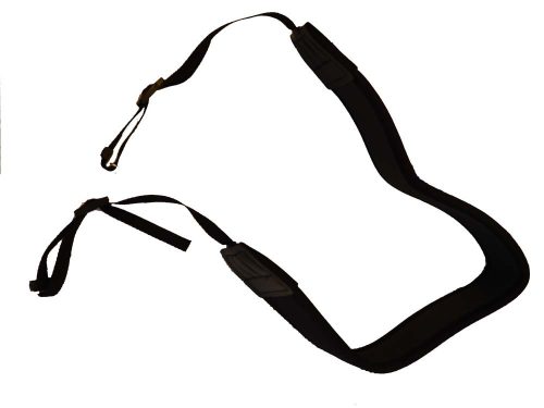 VHBW Universales Kameraband für Canon, Nikon, Sony, Panasonic Kameras - Neopren, verstellbare Länge