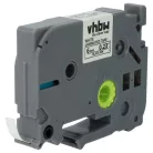 VHBW Brother TZE-211, TZ-211 Label Tape - 6 mm, Black-White