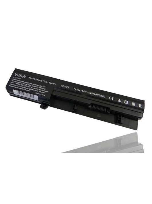 Notebook akkumulátor  Dell 0GRNX5, 0NF52T, 07W5X0, 07W5X09C, 093G7X - 2200 mAh 14,8 V Li-Ion, fekete