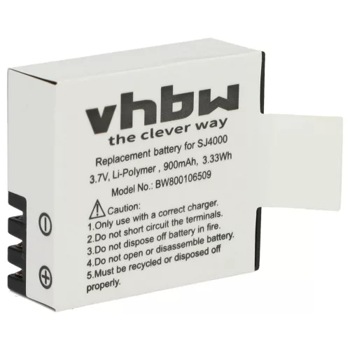 Camera Battery for EKEN PG1050 - 900 mAh 3.7 V Li-Ion