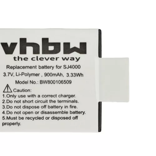 Camera Battery for EKEN PG1050 - 900 mAh 3.7 V Li-Ion