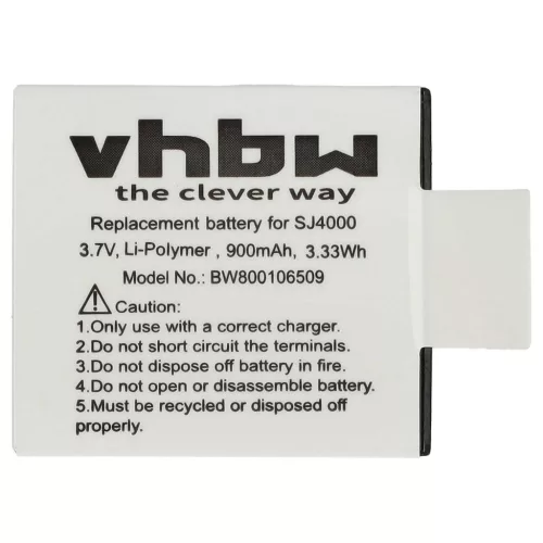 Camera Battery for EKEN PG1050 - 900 mAh 3.7 V Li-Ion