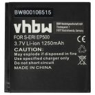 VHBW Mobile Phone Battery for Sony-Ericsson EP500 - 1250 mAh 3.7 V Li-Ion - Smartphone Battery