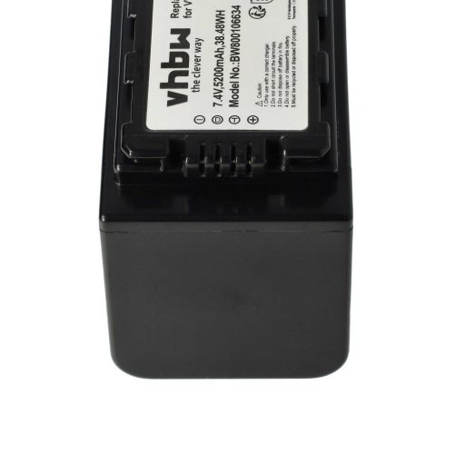 Videokamera Akku für Panasonic VW-VBD58 - 5200 mAh 7,4 V Li-Ion