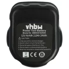 VHBW Electric Tool Battery A9252 - 2000 mAh 12 V NiMH