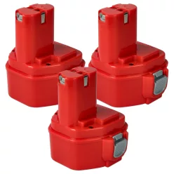   3x Battery replaces Klauke RA4, RA5, RA3 Electric Power Tool - 3000 mAh, 12 V, NiMH