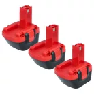 VHBW Electric Tool Battery 2 607 335 261, 2 60 7335 249 - 3000 mAh 12 V NiMH