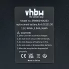 VHBW Electric Tool Battery 6.02151.50, 6.25473 - 3000 mAh 12 V NiMH