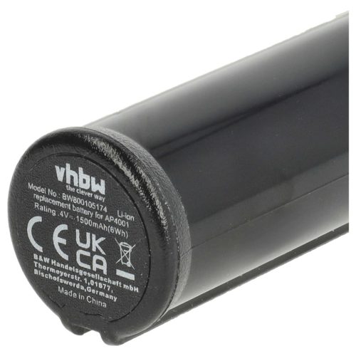VHBW Elektromos szerszám akkumulátor Ryobi AP4001 - 1500 mAh 4 V Li-Ion