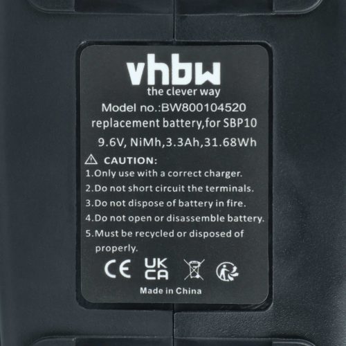 VHBW Electric Tool Battery Hilti 334584, 315078, 265605, SBP10 - 3300 mAh 9.6 V NiMH