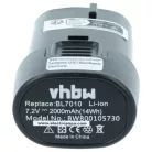 VHBW Elektrowerkzeug Akku Makita BL7010, 194356-2, 194355-4 - 2000 mAh 7,2 V Li-Ion