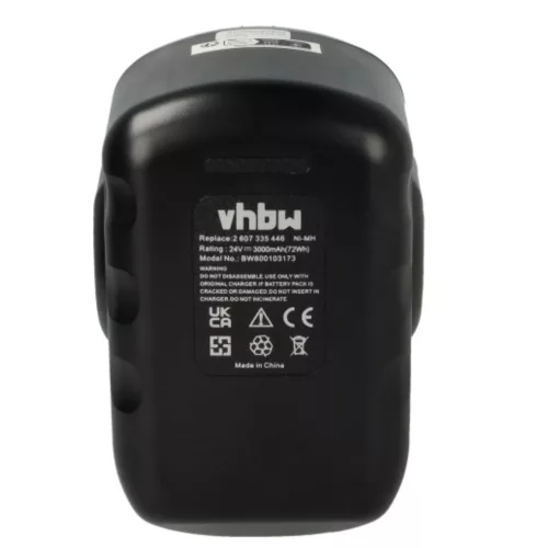VHBW Electric Tool Battery 2607335268, 2607335280, 2607335279 - 3000 mAh 24 V NiMH
