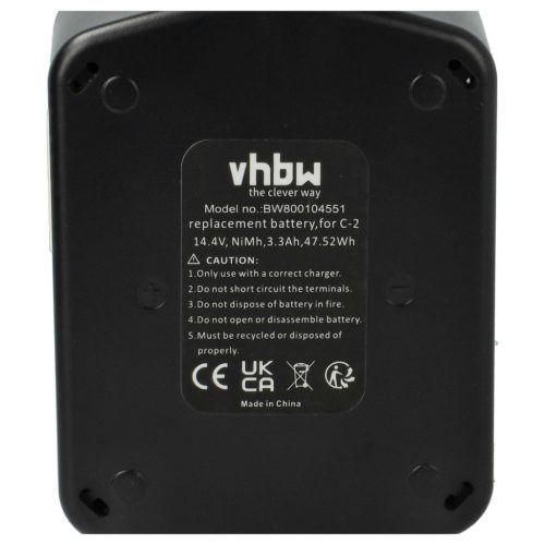 VHBW Electric Tool Battery Hitachi 319104, 315129, 315130, 315128 - 3300 mAh 14.4 V NiMH