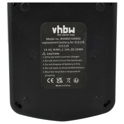 VHBW Electric Tool Battery Hitachi 319104, 315129, 315130, 315128 - 2100 mAh 14.4 V NiMH