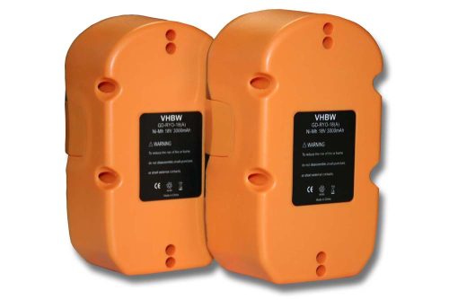 VHBW Electric Tool Battery ABP1803, BID-1801M, BCP1817/2SM, ABP1801 - 3000 mAh 18 V NiMH