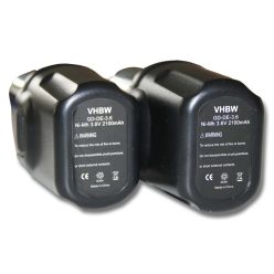   VHBW Electric Tool Battery DE9054, DE9054-XJ - 2100 mAh 3.6 V NiMH